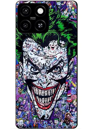 Чехол силиконовый бампер для zte blade a55 с рисунком джокер joker