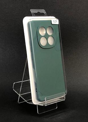 Чехол силиконовый для телефона xiaomi redmi note 15(4g) silicone orig full №17 dark green 4you