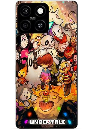 Чехол силиконовый бампер для zte blade a55 с рисунком андертейл undertale
