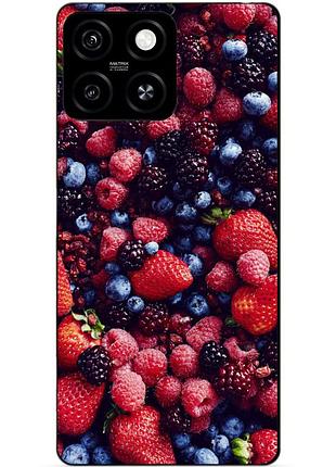 Силіконовий чохол бампер для zte blade a55 з малюнком ягоди