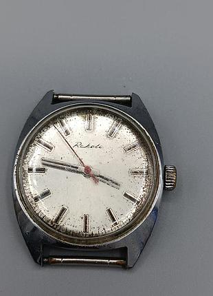Винтажные механические часы raketa ракета с полностью рабочим механизмом
