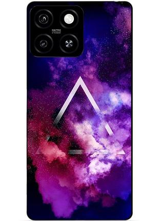 Силіконовий чохол бампер для zte blade a55 з малюнком космос галактика