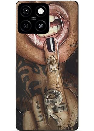 Силіконовий чохол бампер для zte blade a55 з малюнком swag