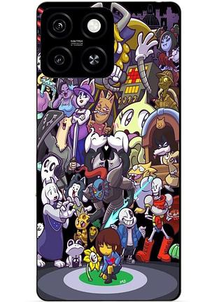 Силіконовий чохол бампер для zte blade a55 з малюнком undertale андертейл