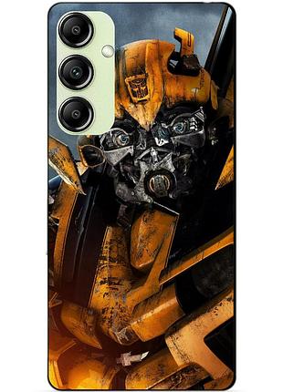 Чехол силиконовый бампер для samsung a35 с рисунком бамблби bumblebee трансформеры