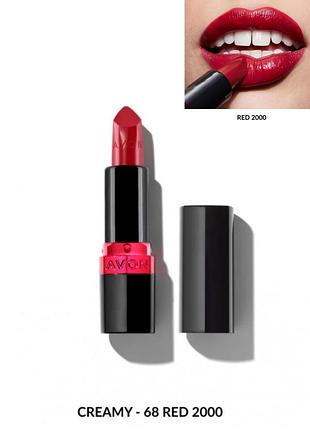 Кремова губна помада avon - 68 red 2000 , червона класика, класичний червоний, классический красный