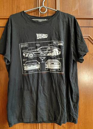 Футболка мужская, назад в будущее, back to the future, amblin, xl