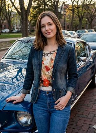 Піджак , жакет жіночий джинсовий " denim co "