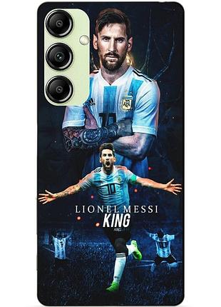 Чехол силиконовый бампер для samsung a55 с рисунком messi аргентина месси
