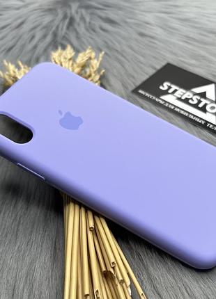 Чехол silicone case full для iphone x (10) / xs (10s) с закрытым низом микрофиброй силикон черный viola