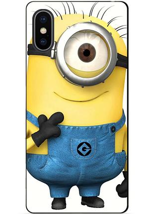 Силіконовий чохол бампер для iphone xs max з малюнком міньйон кевін minion