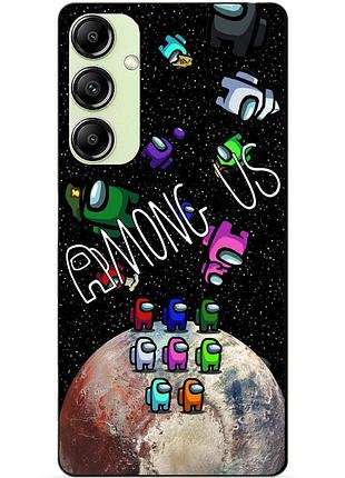 Силіконовий чохол бампер для samsung a55 з малюнком амонг ас among us