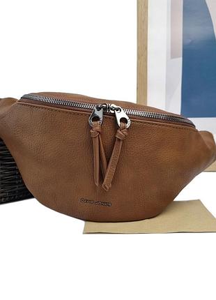 Поясная сумка экокожа коричневый арт.cm7209 brown davidjones франція