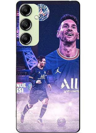 Силіконовий чохол бампер для samsung a55 з малюнком messi psg мессі