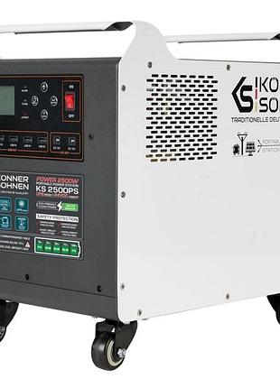Портативная электростанция konner&sohnen ks 2500ps, 2500вт, 2560 вт·ч, lifepo4, ups, 31кг