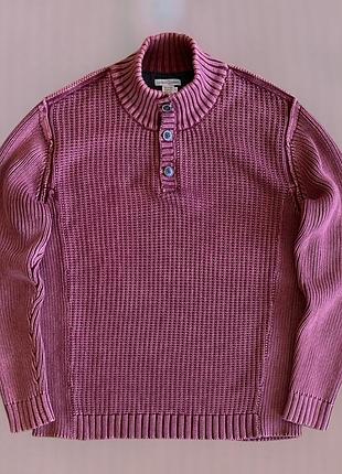 Светр carbon 2 cobalt sweater на пуговицях кофта/світшот