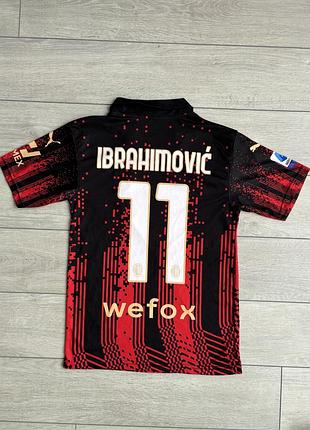 Футбольна футболка джерсі златан ібрагімович мілан пума zlatan ibrahimovic milan puma football soccer jersey 176 см ріст