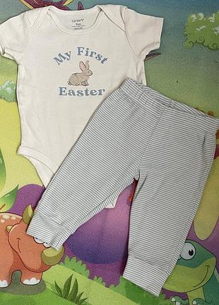 Набір для немовлят (унісекс) carter's "my first easter" 74-80 см унісекс (6-9 міс.)