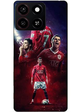 Силіконовий чохол бампер для zte blade a35 з малюнком ronaldo mu роналдо