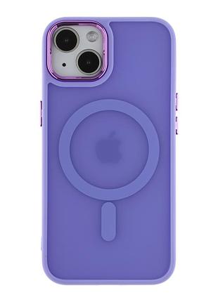 Чехол для iphone 14 с magsafe colourfull фиалковый