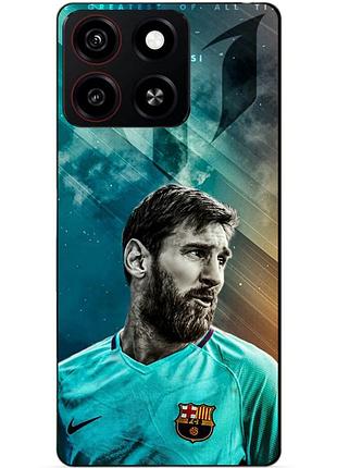 Чехол силиконовый бампер для zte blade a35 с рисунком leo messi месси
