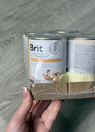 Brit veterinary diets hepatic корм для собак, 6×400 г