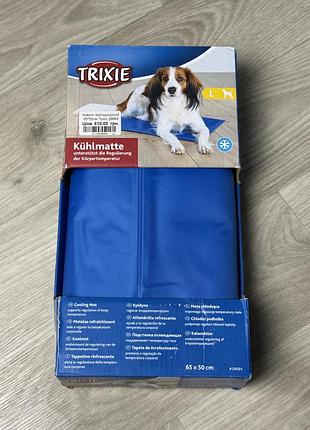 Охолоджуючий килимок trixie для собак 65х50 см, синій, новий