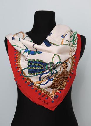 Винтажный шелковый платок pierre cardin