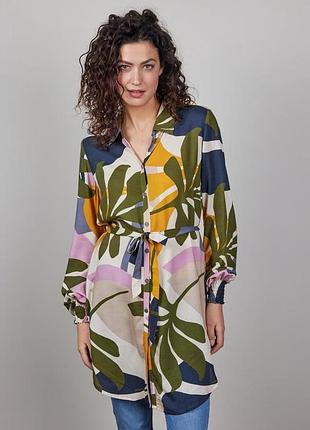 Платье рубашка туника с поясом didi