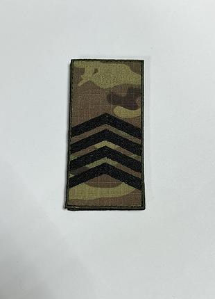№7.35 шеврон "погон старший сержант" мультикам 10х5 см