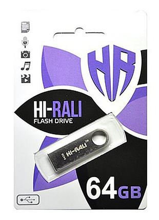 Usb-накопичувач флешка на 64gb hi-rali shuttle series black