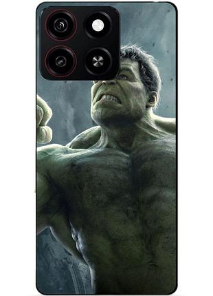 Чехол силиконовый бампер для zte blade a35 с рисунком халк marvel hulk