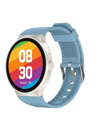Умные смарт часы smart watch 4you benefit plus круглый экран 1.38" с функцией звонков просмотр уведомлений ocean