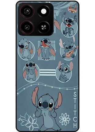 Чехол силиконовый бампер для zte blade a35 с картинкой стич stitch