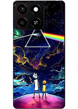 Силіконовий чохол бампер для zte blade a35 з малюнком рік і морті rick and morty