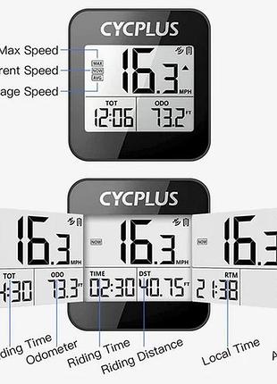Беспроводной велокомпьютер cycplus g1: gps навигация, защита от воды ipx6
