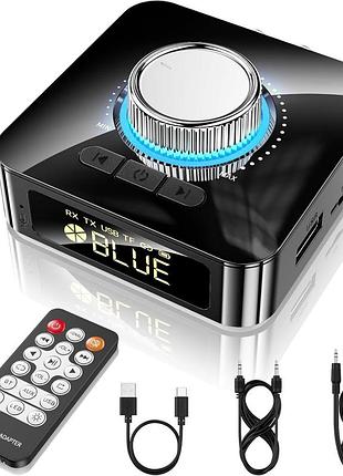 Стереосистема с адаптером bluetooth, приемник bluetooth 5.4 с дополнительным кабелем rca 3,5 мм, низкая