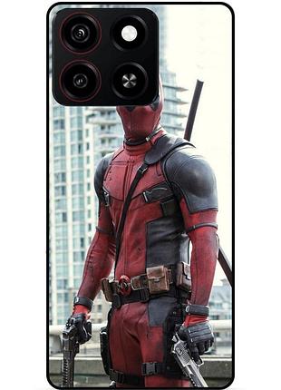Силіконовий бампер чохол для zte blade a35 з малюнком deadpool дедпул