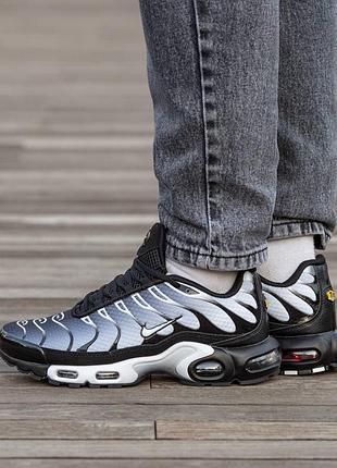 👟 кроссовки nike air max tn grey white black / наложка bs👟