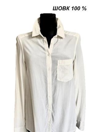 Шовк 100% silk сорочка блузка блуза шовкова new look преміум
