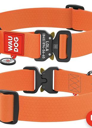 Водостійкий ошийник waudog waterproof l (33-49 см) новий
