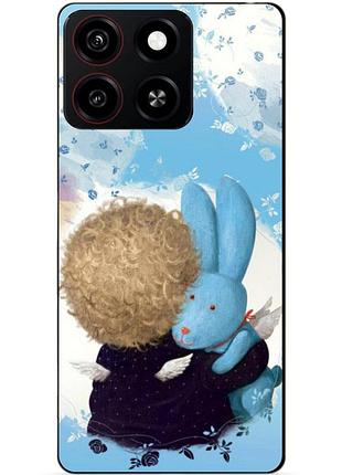 Чехол силиконовый бампер для zte blade a35 с рисунком любимый зайка гапчинская