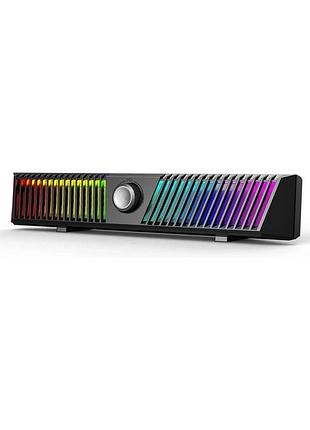 Smalody rgb computer soundbar: hifi stereo звук, питание от usb