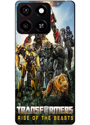 Чехол силиконовый бампер для zte blade a35 звероботы трансформеры transformers
