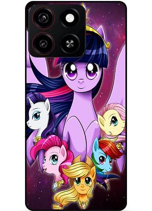 Силіконовий бампер чохол для zte blade a35 з малюнком поні my little pony