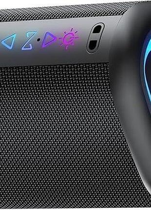 Портативная колонка begone m6: rgb подсветка, влагозащита ipx7, мощный бас, стан — новый