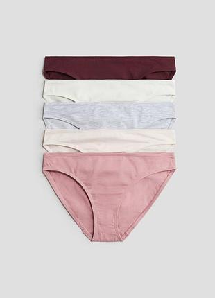 12-14 р 158-164 см h&amp;m новые фирменные разноцветные 5 шт трусы трусики слипы плавки брифы девочке подлетку