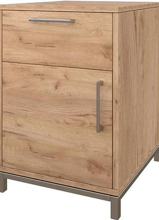 Тумба стаціонарна в офіс loft details v-450-2-2 дуб крафт золотий, сірий