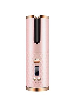 Бездротова автоматична плойка hair curler для вертикальних локонів, 19х6 см, бежевий