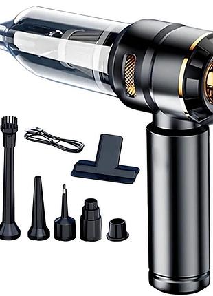 Аккумуляторный пылесос bautech 12 в 1: сила всасывания 19кпа, 3 режима, black/red